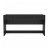 Novara Contemporary 60\" Writing Desk in Black (2-Drawer)