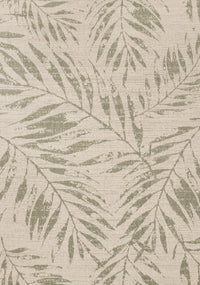 Jackson Taupe White Elegant Border Outdoor Rug, 5'3