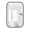 Umbra Hub Rectangular Mirror 24" x 36" - Black|Miroir rectangulaire Hub de Umbra de 24 po x 36 po - noir