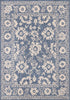 Cabana Blue White Elegant Border Outdoor Rug, 6'7" x 9'6" Outdoor Area Rug | Tapis d'exterieur Cabana bleu et blanc a bordure elegante, 6'7" x 9'6"
