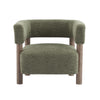 Evelyn Accent Arm Chair with Comfortable Seating and Boucle Upholstery,Olive Green Accent Chair | Evelyn Fauteuil d’appoint avec assise confortable et revetement en boucle, vert olive