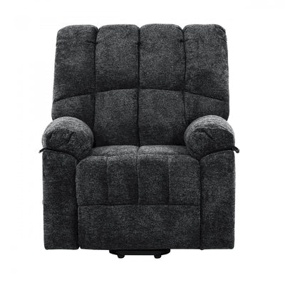 Emerson 36 in. Upholstered Power Lift Chair with Wired Remote - Grey | Fauteuil releveur electrique Emerson de 36 po rembourre avec telecommande filaire - Gris