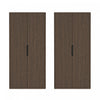 Rivington Modern 38" Bookcase Cabinet in Walnut - Set of 2 | Armoire bibliotheque moderne Rivington 38" en noyer - Lot de 2