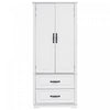 Angela 71\" Adjustable Shelves Pantry Cabinet With 2 Drawers - White