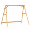 Outsunny Porch Swing Frame, A-Frame Wooden Swing Stand with Reinforced Bars