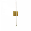 Dainolite Array LED Wall Sconce Vertical 19w Aged Brass White Acrylic Diffuser Lamp