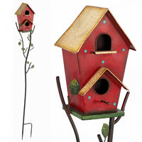 Outsunny Outdoor Bird House with Pole, 57