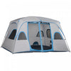 Outsunny Camping Tent Family Tent 4-8 Person With 2 Room And Mesh Windows|Outsunny Tente De Camping Tente Familiale 4-8 Personnes Avec 2 Chambres