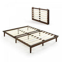 Bobbie Folding Wood Platform Bed - Queen Size 