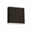 Dainolite Emery LED Wall Sconce 15w Matte Black Frosted Acrylic Diffuser Lamp