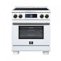 Forno Maximus 30 Inch Induction Range, White, 4.32 cu.ft. - FFSIN0968-30WHT Electric Range 