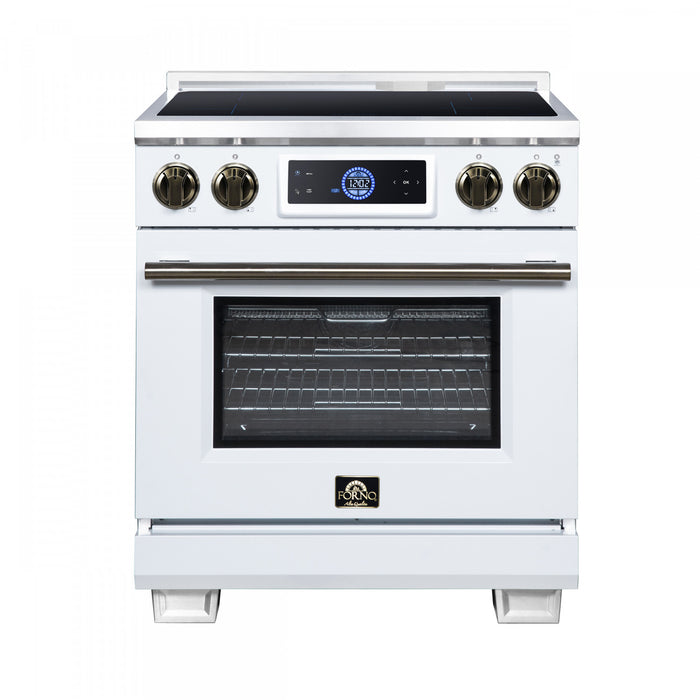 Forno Maximus 30 Inch Induction Range, White, 4.32 cu.ft. - FFSIN0968-30WHT Electric Range