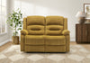 MONARCH SPECIALTIES 2-SEATER POWER RECLINING LOVE SEAT, 57" WIDE, USB PORT INCLUDED, GOLD FABRIC RECLINER | MONARCH SPECIALTIES CAUSEUSE REMBOURRE 2 PLACES INCLINABLE ELECTRIQUE, 57"L, PORT USB INCLUS,TISSU DORE
