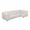 Lukas Contemporary Modern 118" Right-Facing 2-Piece Sectional Sofa in Cream | Canape sectionnel moderne contemporain Lukas 2 pieces 118" creme, angle droit
