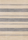 Covington Beige Grey Striped Design Rug, 7'10\" x 10'6\" Indoor Area Rug
