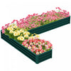 Outsunny L-shaped Raised Garden Bed, 82" X 109" X 12" Galvanized Steel Planter Box With Multi-reinfo|Outsunny Lit De Jardin Sureleve En Forme De L, 82" X 109" X 12'' Jardiniere En Acier Galvanise Avec