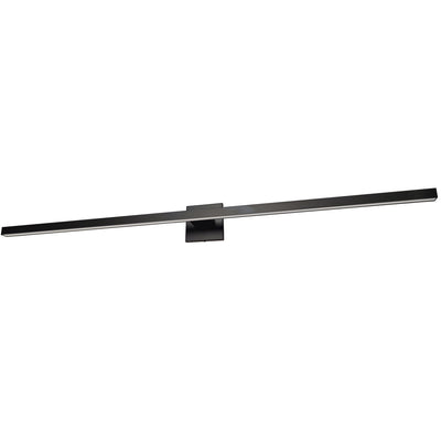Dainolite Arandel Vanity Light 4"d 36w LED Matte Black White Acrylic Diffuser Lamp|Lumière de coiffeuse Arandel de Dainolite de 4 po de diamètre en acrylique blanc qui diffuse la lumière, avec fini noir mat et ampoule à DEL de 36 W
