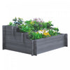 Outsunny 3-tier Wood Raised Garden Bed, Elevated Planting Box, Outdoor Vegetable Flower Container, H|Outsunny Lit De Jardin Sureleve En Bois A 3 Niveaux, Boite De Plantation Surelevee, Conteneur De Fle