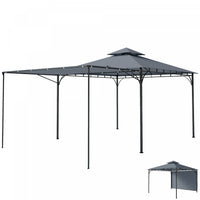 Outsunny Patio Gazebo Extendable Shade 126