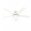 Anisten Ceiling Fan with Light Fixture - White