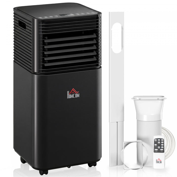 HOMCOM 8000 BTU Air Conditioner, Quiet AC Unit with Remote Control, Black