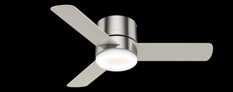 Minimus Ceiling Fan with Light Fixture - Grey