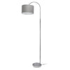 Arries Modern Arched Floor Lamp, Brushed Nickel &Silver, 66" | Arries Lampadaire arque moderne, Nickel brosse et Argent, 66 po H