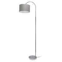 Arries Modern Arched Floor Lamp, Brushed Nickel &Silver, 66