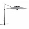 Outsunny 10ft Cantilever Patio Umbrella Offset Umbrella W/ Crank&tilt Grey