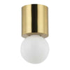 Dainolite Theron 1 Light Flush Mount Globe Aged Brass Finish Lamp|Plafonnier affleuré Theron de Dainolite en forme de globe, avec fini laiton vieilli et 1 ampoule