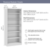 Bestar Florence 35" Modular Reach-In/Walk-In Closet System with Shelves - White|Système de garde-robe et pièce-penderie modulaire Florence de Bestar de 35 po avec tablettes - blanc