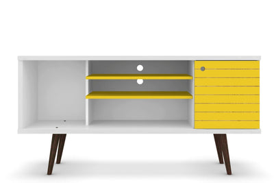 Manhattan Comfort Liberty 53.14" Mid-Century Modern TV Stand |Meuble pour téléviseur Liberty de Manhattan Comfort de 53,14 po de style moderne du milieu du 20e si