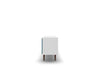 Manhattan Comfort Liberty 62.99" Mid-Century Modern TV Stand with 3 Shelves & 2 Doors - White & Aqua|Meuble pour téléviseur Liberty de Manhattan Comfort de 62,99 po de style moderne du milieu du 20e si