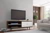 Manhattan Comfort Liberty 62.99" Mid-Century Modern TV Stand with 3 Shelves & 2 Doors - Rustic Brown|Meuble pour téléviseur Liberty de Manhattan Comfort de 62,99 po de style moderne du milieu du 20e si