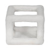 6" Tectured Open Square Cube - White | Cube ouvert texturé de 6 po - blanc