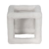 6" Tectured Open Square Cube - White | Cube ouvert texturé de 6 po - blanc