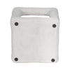 6" Tectured Open Square Cube - White | Cube ouvert texturé de 6 po - blanc