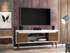 Manhattan Comfort Bradley 62.99" TV Stand with 2 Media Shelves & 2 Storage Shelves - White|Meuble pour téléviseur Bradley de Manhattan Comfort de 62,99 po avec 2 tablettes multimédias et 2 tablettes de rangement - blanc
