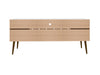 Manhattan Comfort Bradley 62.99" TV Stand with 2 Media Shelves & 2 Storage Shelves - White|Meuble pour téléviseur Bradley de Manhattan Comfort de 62,99 po avec 2 tablettes multimédias et 2 tablettes de rangement - blanc