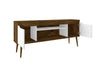 Manhattan Comfort Bradley 62.99" TV Stand with 2 Media Shelves & 2 Storage Shelves - Rustic Brown|Meuble pour téléviseur Bradley de Manhattan Comfort de 62,99 po avec 2 tablettes multimédias et 2 tablettes de rangement - brun rustique