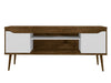 Manhattan Comfort Bradley 62.99" TV Stand with 2 Media Shelves & 2 Storage Shelves - Rustic Brown|Meuble pour téléviseur Bradley de Manhattan Comfort de 62,99 po avec 2 tablettes multimédias et 2 tablettes de rangement - brun rustique