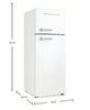 Frigidaire 23.25” 7.5 Cu. Ft. Retro Refrigerator – White - EFR786-WHITE  | Réfrigérateur Frigidaire rétro de 7,5 pi3 et de 23,25 po - blanc - EFR786-WHITE