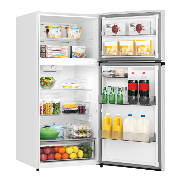 Hisense 30” 18 Cu. Ft. Counter-Depth Top-Mount Refrigerator – Stainless Steel - RT18N3AWE