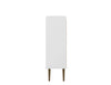 Manhattan Comfort Bogart Mid-Century Modern Accent Cabinet - White & Natural|Armoire décorative Bogart de Manhattan Comfort de style moderne du milieu du 20e siècle - blanche et naturelle