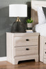Yorkdale White Nightstand - Contemporary style Nightstand in White Engineered Wood