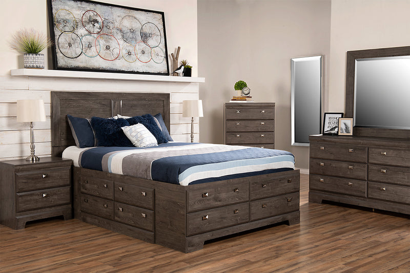 Yorkdale Bedroom Dresser Mirror, Made in Canada - Grey