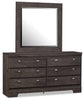 Yorkdale Grey Dresser - {Contemporary} style Dresser in Alabaster Oak {Engineered Wood}