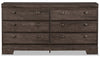 Yorkdale Grey Dresser - {Contemporary} style Dresser in Alabaster Oak {Engineered Wood}