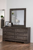 Yorkdale Grey Dresser - {Contemporary} style Dresser in Alabaster Oak {Engineered Wood}
