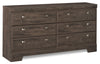 Yorkdale Bedroom 6-Drawer Dresser, 61.4"W x 32.3"H, Made in Canada - Grey | Commode Yorkdale de 61,4 po (L) x 32,3 po (H) à 6 tiroirs pour la chambre à coucher, fabriquée au Canada - grise